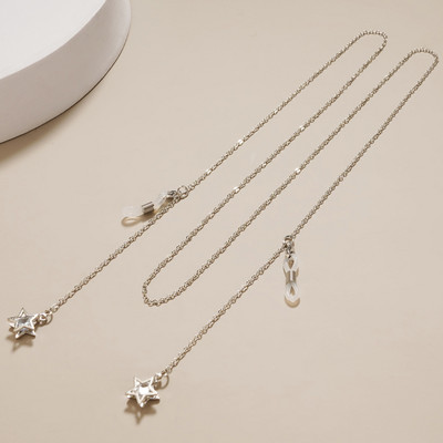 Fashion Pearl Mask Ketid Prillikett naistele Retro metallist päikeseprillid Paelad Prillid Juhtmehoidja Kaelarihm Dropshipping