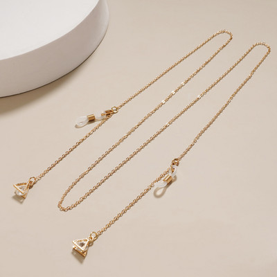 Fashion Pearl Mask Ketid Prillikett naistele Retro metallist päikeseprillid Paelad Prillid Juhtmehoidja Kaelarihm Dropshipping