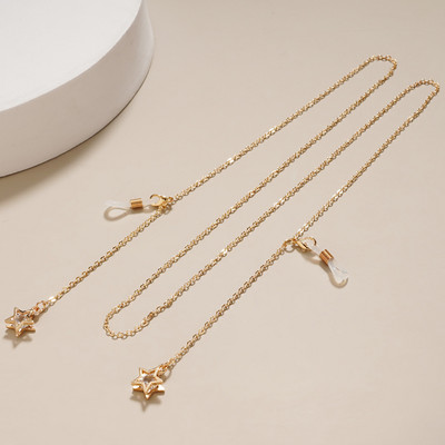 Fashion Pearl Mask Ketid Prillikett naistele Retro metallist päikeseprillid Paelad Prillid Juhtmehoidja Kaelarihm Dropshipping