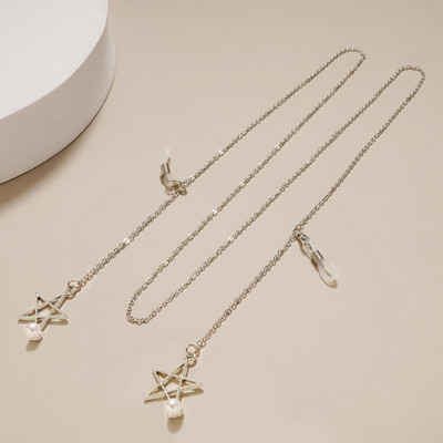 Fashion Pearl Mask Ketid Prillikett naistele Retro metallist päikeseprillid Paelad Prillid Juhtmehoidja Kaelarihm Dropshipping