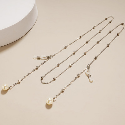 Fashion Pearl Mask Ketid Prillikett naistele Retro metallist päikeseprillid Paelad Prillid Juhtmehoidja Kaelarihm Dropshipping