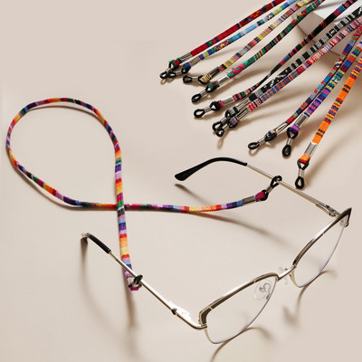 Памучна каишка за очила Верижка Държач за слънчеви очила Шнур против приплъзване Верижка за очила за четене Връв за врата Връв за очила Връв за очила