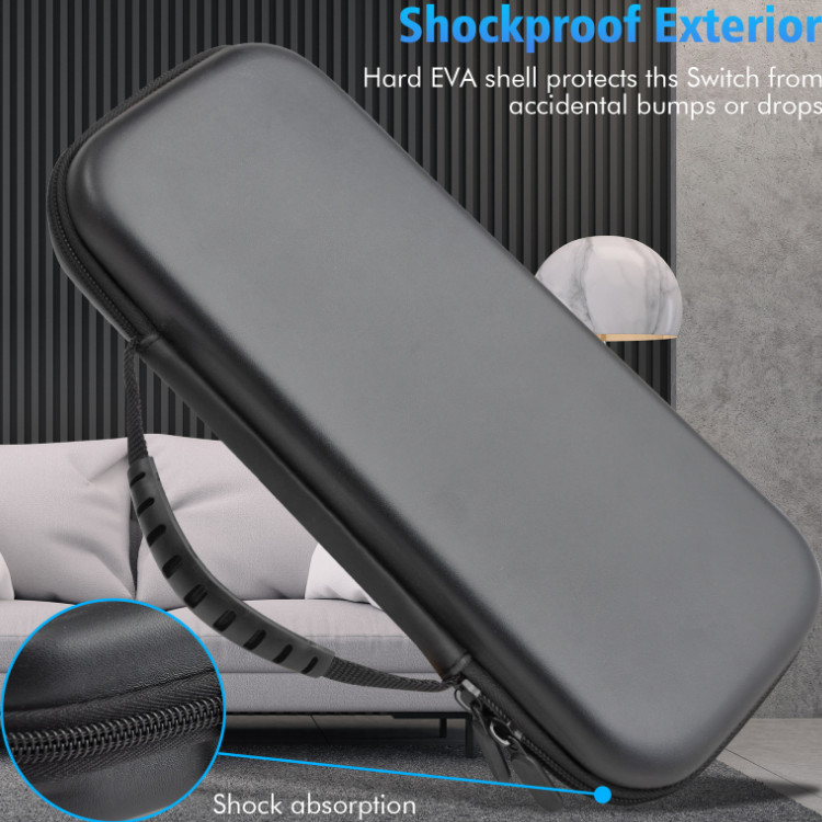 Geantă de transport portabilă dură EVA Husă de călătorie de protecție antișoc pentru geanta de depozitare pentru consola Asus ROG Ally