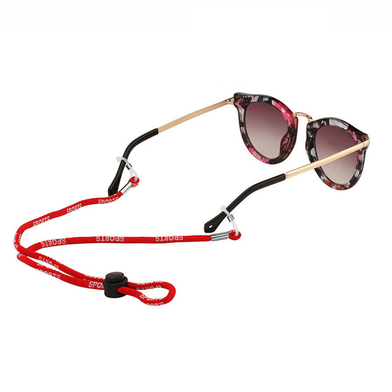 Sportiniai neslystantys akinių virvės suaugusiems vaikams reguliuojamas akinių laikiklis, saulės akinių laikiklis, dirželis JS1001