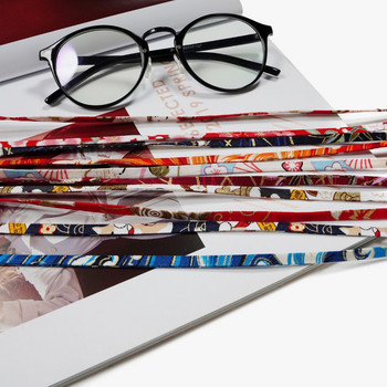 Бохемска цветна памучна верига за очила Модна минималистична държач за маска Въже против загуба на врата Реколта огледална верига за жени Подарък