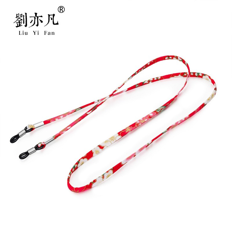 Bohemiškos spalvos medvilninė akinių grandinėlė, madinga minimalistinė kaukės laikiklis, virvė, apsauganti nuo praradimo kaklo senovinė veidrodinė grandinėlė moterims, dovana