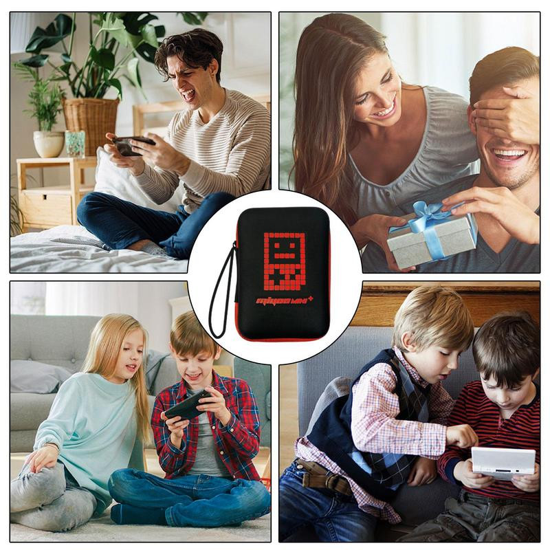 Žaidimų laikymo dėklas, atsparus dulkėms nuo rūdžių, nešiojamasis organizatorius, atsparus vandeniui, patogus smūgiams atsparus dėklas, skirtas RG35XX, skirtas RG353VS