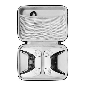 Защитна чанта за контролер за игри Преносим калъф за носене с двоен геймпад Удароустойчива твърда EVA чанта за съхранение за PS5/PS4/Switch/Xbox