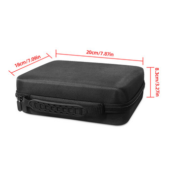 Защитна чанта за контролер за игри Преносим калъф за носене с двоен геймпад Удароустойчива твърда EVA чанта за съхранение за PS5/PS4/Switch/Xbox