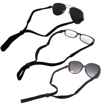Ρυθμιζόμενη βάση συγκράτησης μαύρων γυαλιών, Universal Fit Rope συγκράτησης γυαλιών, Sport Unisex συγκράτησης γυαλιών ηλίου λουρί C030