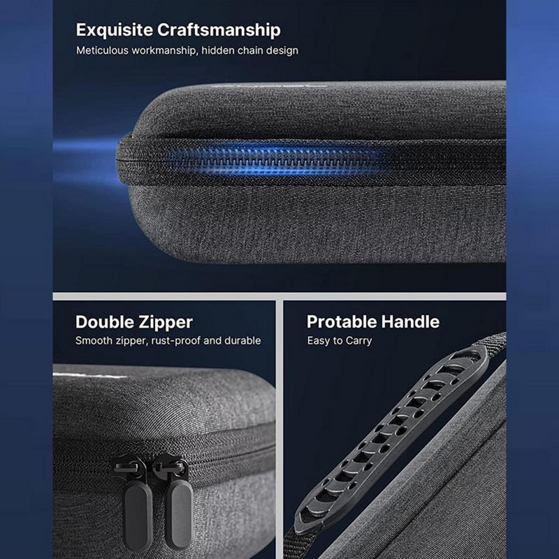 Geantă de depozitare pentru consolă de jocuri Sloturi multiple pentru cărți Husă de transport pentru consolă de jocuri Accesorii portabile de călătorie rezistente la șocuri pentru Steam Deck