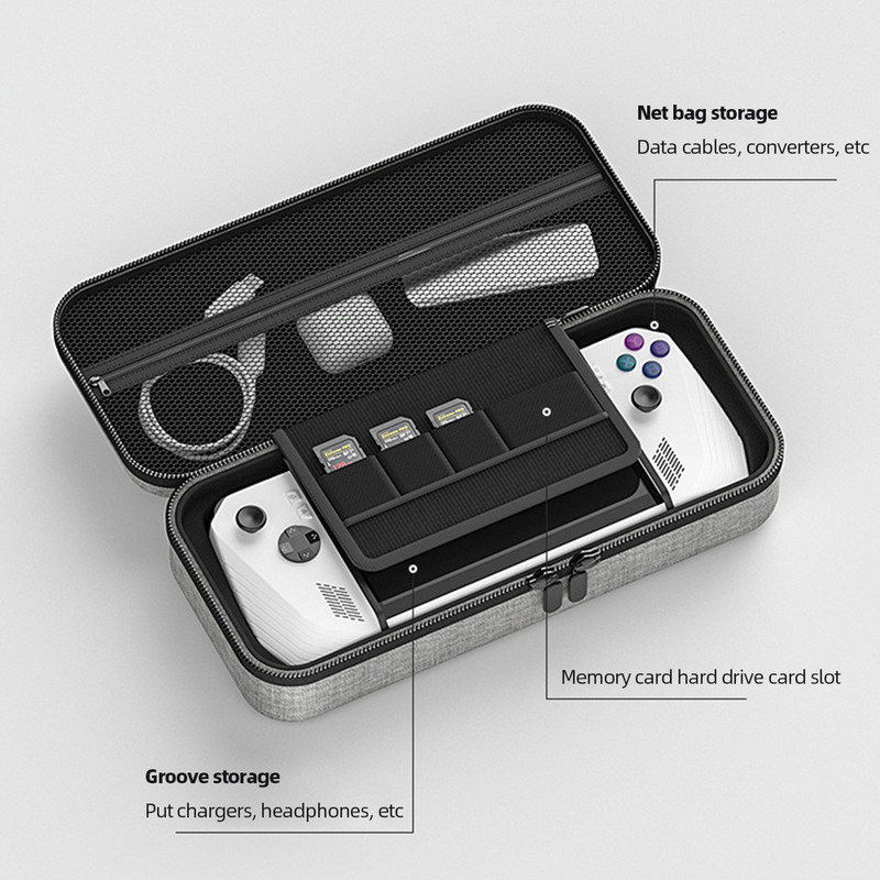 Geantă de transport dur Geantă de protecție rezistentă la căderi Geantă de călătorie rezistentă la șocuri Geanta de depozitare anti-zgârieturi pentru Accesorii pentru consola Asus ROG Ally