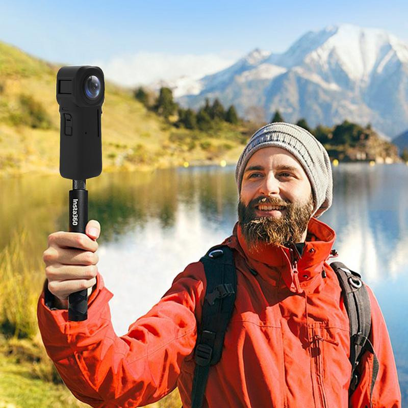 ForInsta360 One RS 1-ιντσών Προστατευτική θήκη σιλικόνης με κάλυμμα φακού κατά των γρατσουνιών Αντιπτωτική προστασία για αξεσουάρ κάμερας
