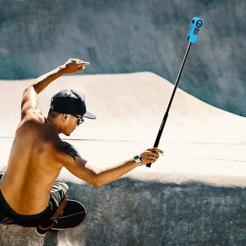 ForInsta360 One RS 1-ιντσών Προστατευτική θήκη σιλικόνης με κάλυμμα φακού κατά των γρατσουνιών Αντιπτωτική προστασία για αξεσουάρ κάμερας