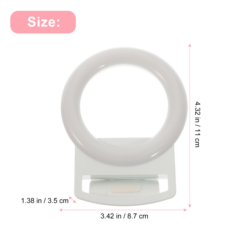 Mobiliojo telefono grožio žiedas, skirtas telefonui, nešiojamas tiesioginės transliacijos užpildymas LED vaizdo skambučio spaustuku