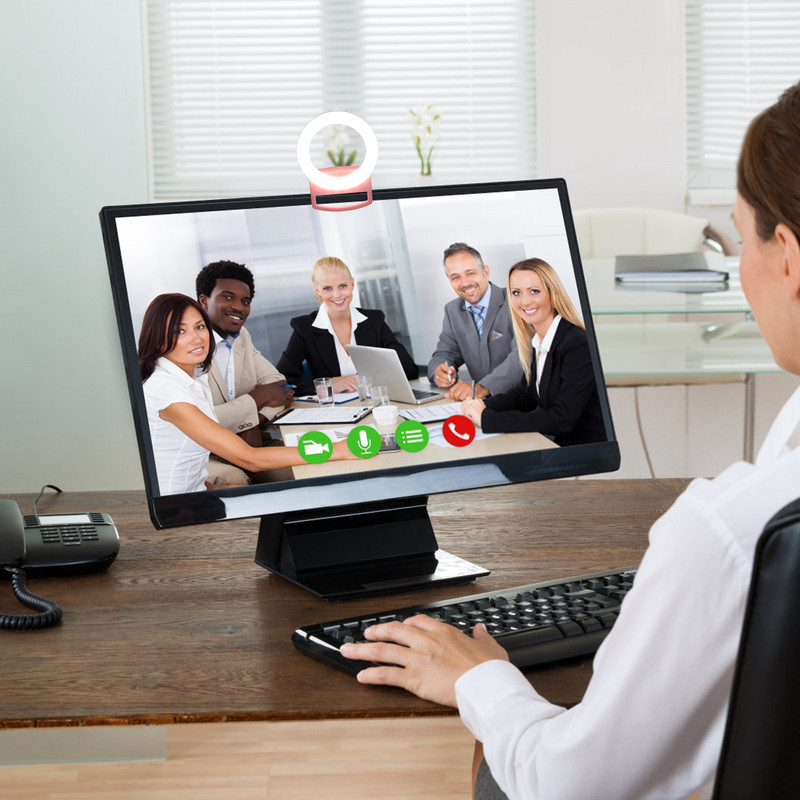 Mobiliojo telefono grožio žiedas, skirtas telefonui, nešiojamas tiesioginės transliacijos užpildymas LED vaizdo skambučio spaustuku