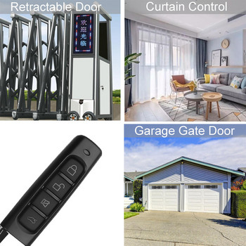 433MHZ 433,92mhz Τηλεχειριστήριο Garage Gate Door Opener Remote Control Duplicator Clone Learning Rolling Code for Car Door Key