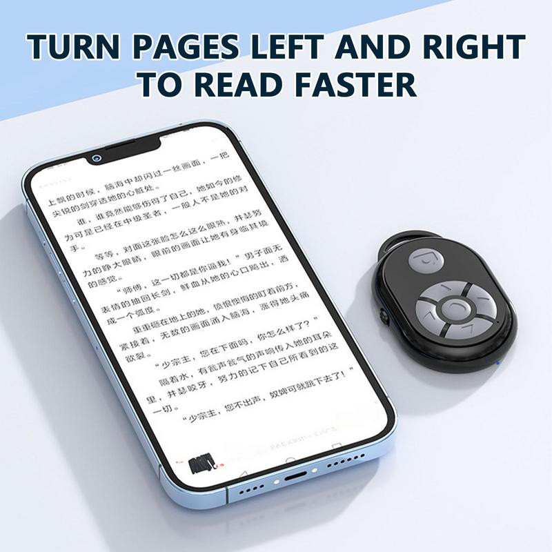 1 vnt „Bluetooth“ užrakto valdiklis Mobilusis telefonas „Selfie“ vaizdo įrašas El. knygos „ForTiktok“ 10 m nuotolinio valdymo pulto mygtukas Palaiko „iOS“ ir „Android“