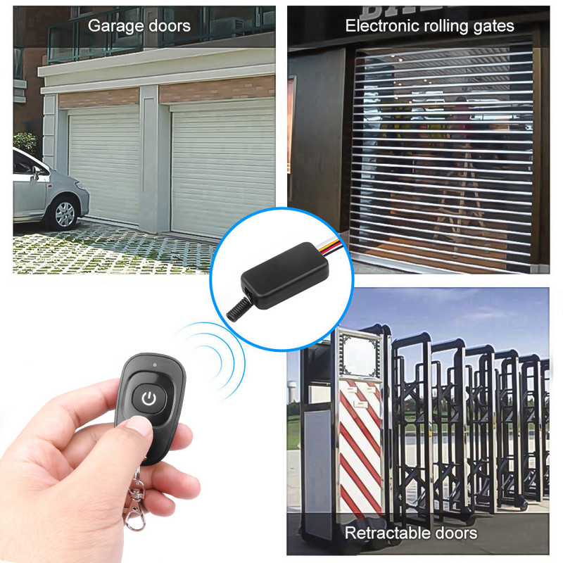 Безжичен превключвател за дистанционно управление RF 433mhz релеен приемник DC 5V 6V 9V 12V 1CH модул с предавател за LED светлина на лампа Направи си сам