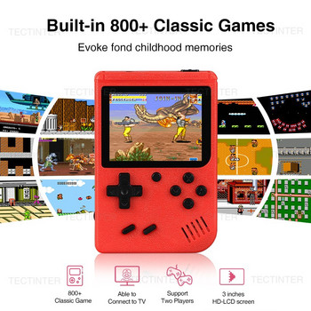 800 IN 1 Ретро ръчен плейър за игри Конзола за видеоигри Телевизионна игрова конзола AV изход Мини преносима 8-битова игрова конзола за подарък за деца