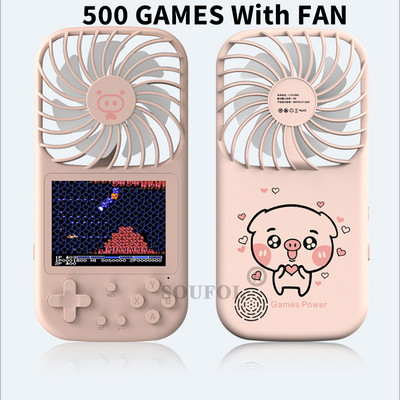 500 Classic Games Mini Ultra Thin delninė vaizdo žaidimų konsolė Nešiojami žaidimų grotuvai Retro žaidimai vaikams 8 bitų 2,4 colio konsolės