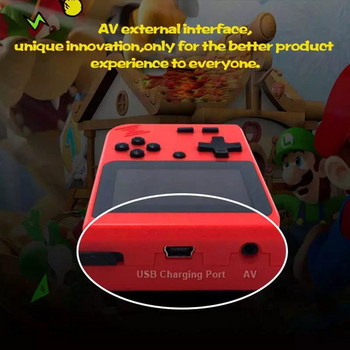 Κονσόλα βιντεοπαιχνιδιών Παιδικά δώρα Νοσταλγική συσκευή αναπαραγωγής 3,0 ιντσών Ενσωματωμένη χειρολαβή LCD 400 IN 1 Retro Mini Player Player