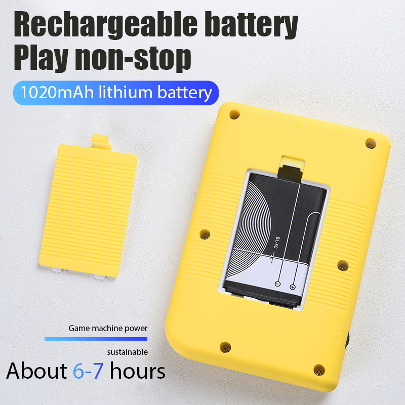 2023 Retro Classic videojáték-konzol hordozható mini kézi 8 bites 3,0 hüvelykes színes LCD gyerekeknek színes játéklejátszó Beépített 400 játék