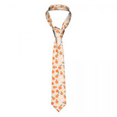 Floare portocaliu Floral Bărbați Femei Cravată Casual Poliester Lățimea de 8 cm Fructe Cravată pentru bărbați Accesorii cămașă Cadou Gravatas