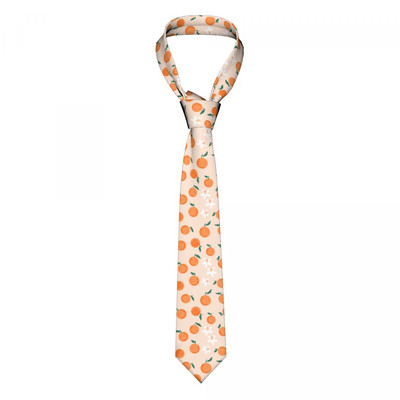Floare portocaliu Floral Bărbați Femei Cravată Casual Poliester Lățimea de 8 cm Fructe Cravată pentru bărbați Accesorii cămașă Cadou Gravatas
