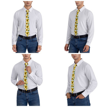 Dot Sunflower Ανδρική γραβάτα Skinny Polyester 8 cm Κλασική γραβάτα λαιμού για ανδρικά αξεσουάρ Cravat Party