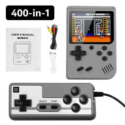 Jucărie video LCD 400 în 1, 3 inchi, jucător de jocuri, mini jocuri portabile, jucării, consolă de jocuri pentru copii, mașină portabilă de joc