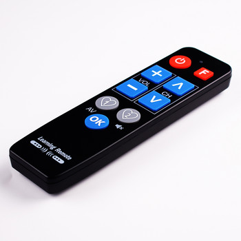 IR Learn Universal τηλεχειριστήριο για TV-BOX DVD STB VCR HIFI TV Heater, 9 μεγάλα κουμπιά Εκμάθηση ελεγκτή