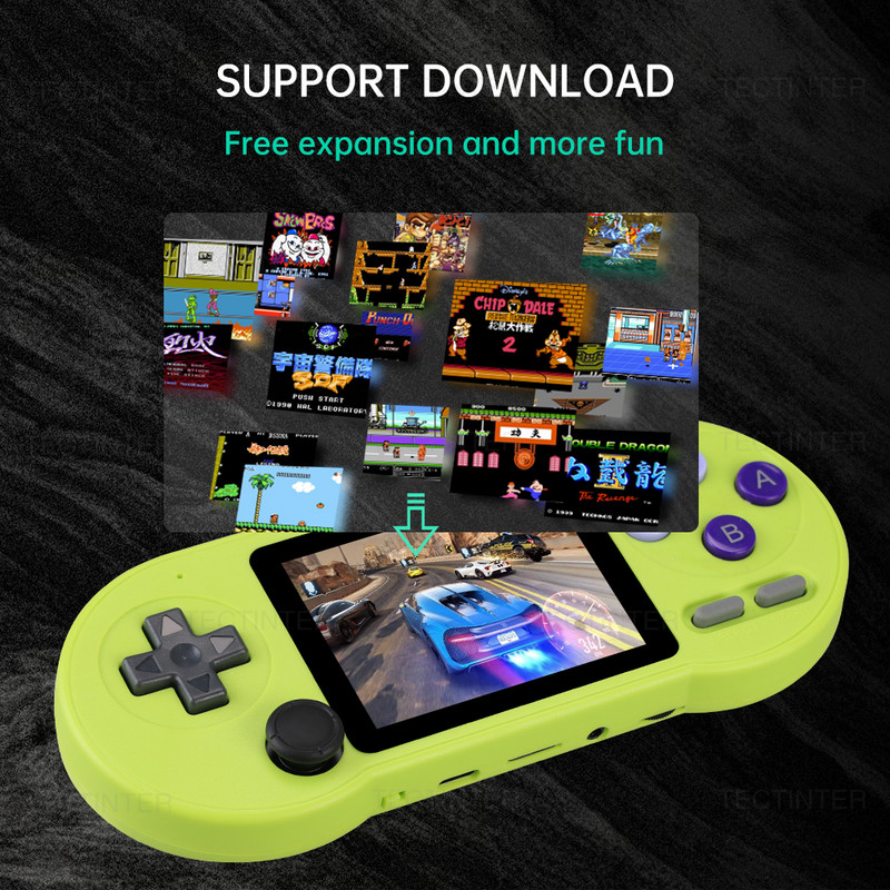 SF2000 3 ιντσών IPS φορητή κονσόλα παιχνιδιών φορητή συσκευή αναπαραγωγής παιχνιδιών βίντεο Ενσωματωμένη κονσόλα παιχνιδιών χειρός 11000 Retro Games