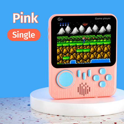 Käeshoitav mängukonsool 3,5-tolline G7 666 in 1 kaasaskantav retro-õpilaskaardimasin Kaasaskantav retro-nostalgiline mängukonsool