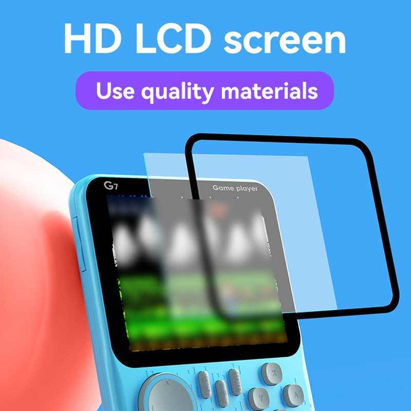 Käeshoitav mängukonsool 3,5-tolline G7 666 in 1 kaasaskantav retro-õpilaskaardimasin Kaasaskantav retro-nostalgiline mängukonsool