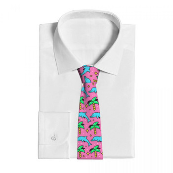90s Retro Vintage Γραβάτα Dolphin Unisex Polyester 8 εκ. Γραβάτα λαιμού για άντρες Casual φαρδύ πουκάμισο Αξεσουάρ Gravatas Wedding Cosplay