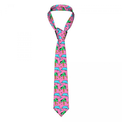90-те ретро ретро делфин вратовръзка унисекс полиестер 8 см вратовръзка за мъже Ежедневни широки аксесоари за риза Gravatas сватбен косплей