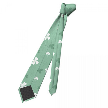 Τριφύλλι Ανοιχτό Πράσινο Γραβάτες Unisex Casual Polyester 8 cm Φαρδύ δέσιμο λαιμού για Ανδρικά Κοστούμια Αξεσουάρ Gravatas Wedding Business