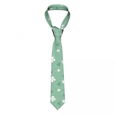 Τριφύλλι Ανοιχτό Πράσινο Γραβάτες Unisex Casual Polyester 8 cm Φαρδύ δέσιμο λαιμού για Ανδρικά Κοστούμια Αξεσουάρ Gravatas Wedding Business