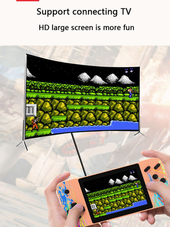 G3 Retro φορητή μίνι φορητή κονσόλα βιντεοπαιχνιδιών 8-bit 3,0 ιντσών έγχρωμη οθόνη LCD για παιδιά, έγχρωμη συσκευή αναπαραγωγής παιχνιδιών με 400 παιχνίδια δώρο γενεθλίων