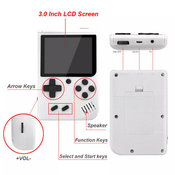 Mini 400 IN 1 Portable Retro Game Console Handheld Game Advance Players Boy 8 Bit Gameboy 3.0 Inch LCD Screen Support TV For Kids