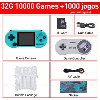 SF2000 mängude kaasaskantav pihuarvuti video Sisseehitatud 10000 mängukonsooli tugi AV-väljundi 3-tolline IPS-ekraan Klassikaline retromängumängija