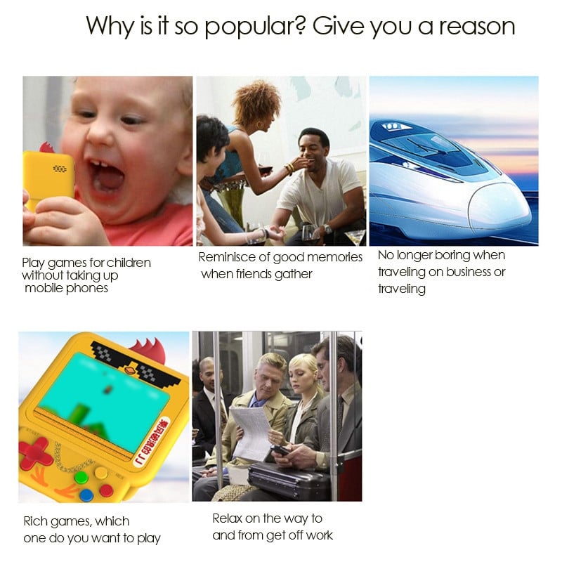 2021 W1 Mini Retro Chick delninis žaidimų pultas, integruotas Rpg/Act/Avg.etc klasikinis žaidimas, kuprinės pakabukas Chick žaidimų konsolė