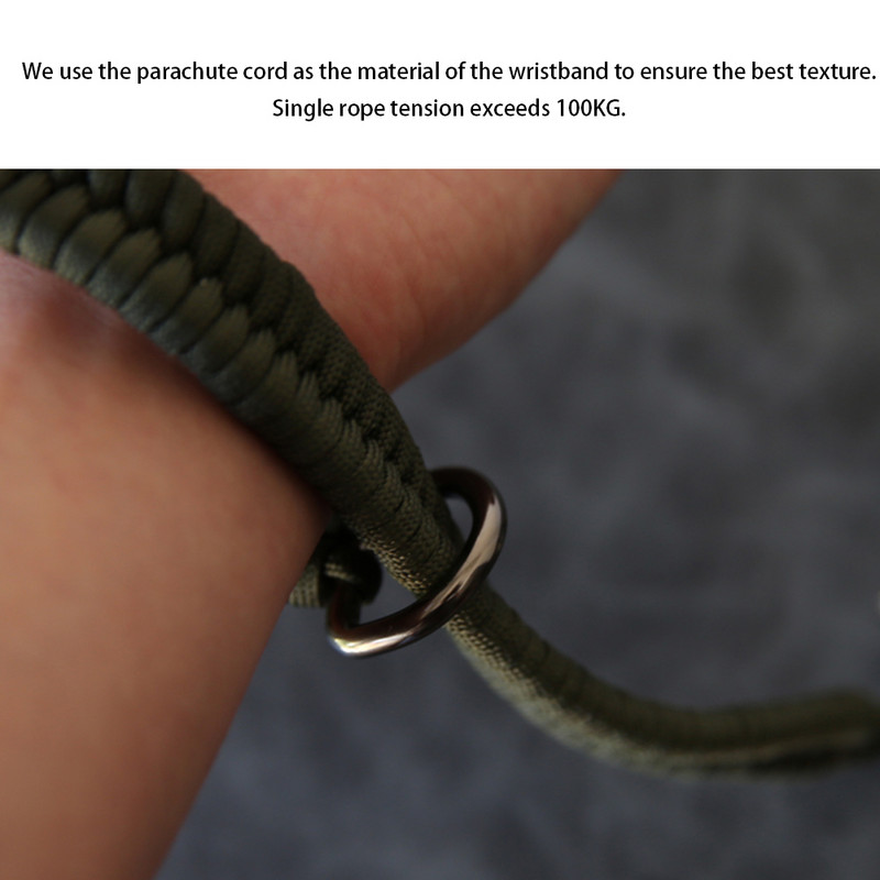 Kaotsiminekuvastane kaamera randmerihm, vastupidav langevarjunöör, kiirkinnitusega kaasaskantav kinkepael, reguleeritavad välistarvikud #