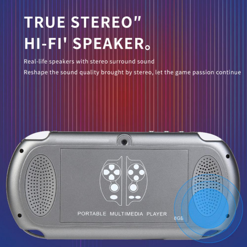 4,3 inča X7+ Retro ručna igraća konzola Dual Joystick Ručna konzola za video igre Ugrađena podrška za 10000+ igara Žičani kontroler