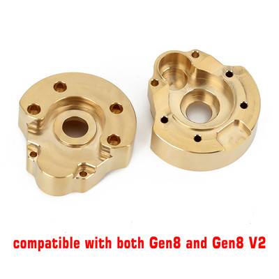 INJORA raske messingist vastukaaluga portaalajami korpuse roolinukk 1/10 RC roomikauto Redcat Gen8 täiendusosade jaoks