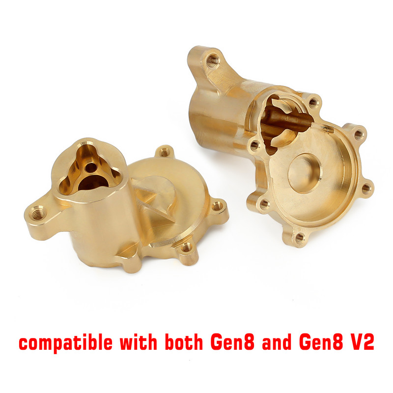 INJORA raske messingist vastukaaluga portaalajami korpuse roolinukk 1/10 RC roomikauto Redcat Gen8 täiendusosade jaoks