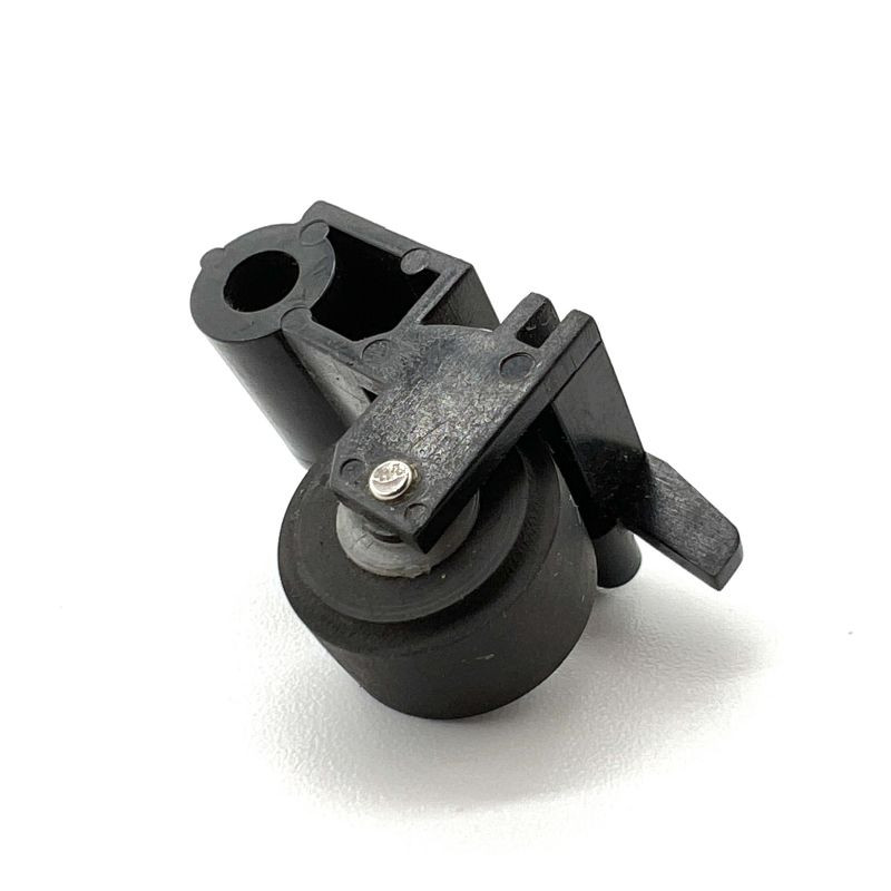 1 vnt 10 mm guminio rato suspaudimo volelis su plastikiniu laikikliu, skirtas garso įrašymo kasetiniam grotuvui, stereo grotuvo priedams