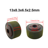 1 tk 13 x 8,3 x 6,5 x 2,5 mm kummirulli Sanyo 4500 9930 9940 Sharp 800 888 900 jaoks lindistaja kassettdekk liikumise heli
