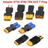 Adapter XT30 XT60 TRX T utikač Deans EC5 ženski na muški konektori Utikač RC Lipo Battery Control RC dijelovi DIY